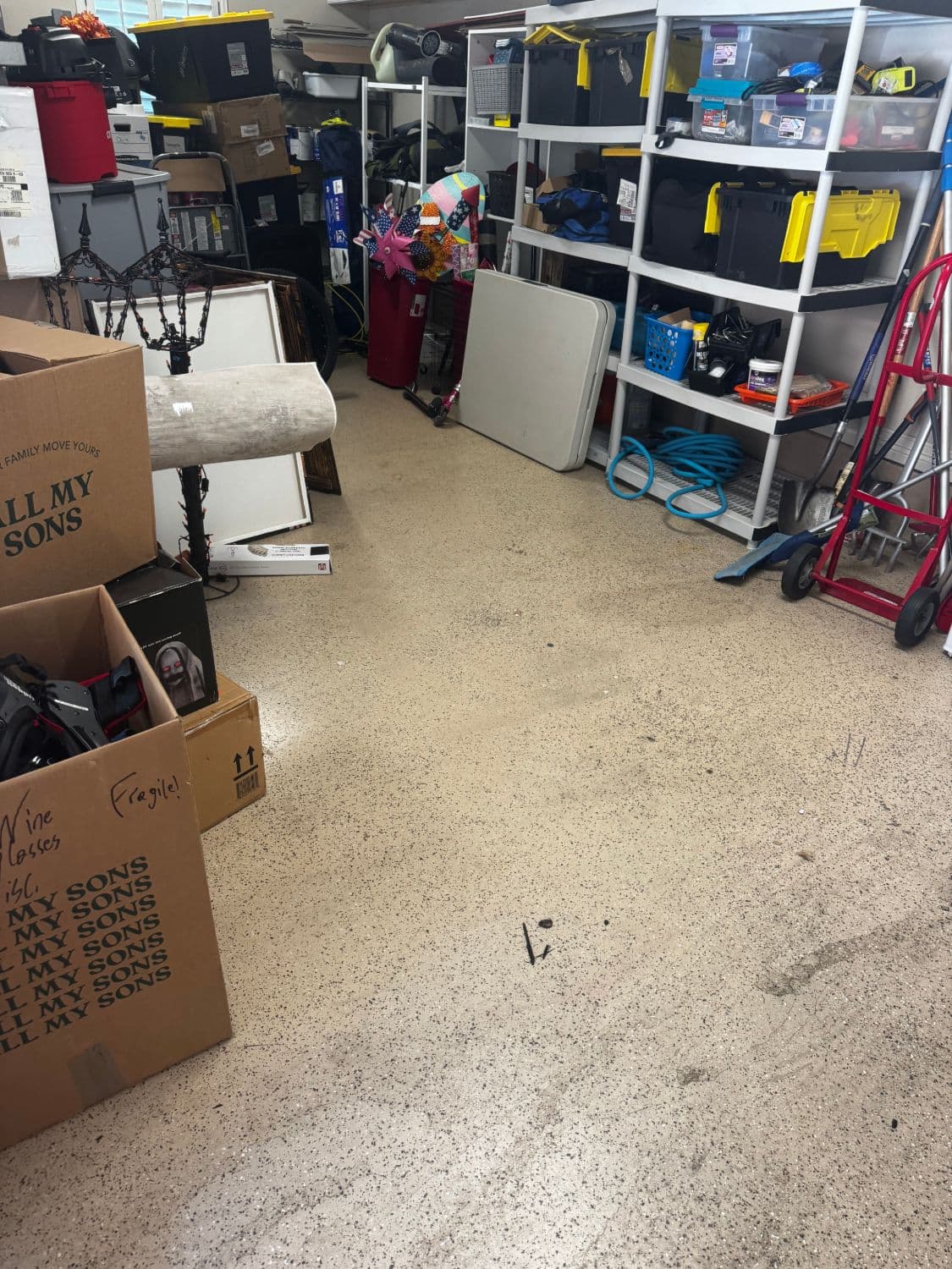 Garage cleared and open after HAULR garage cleanout